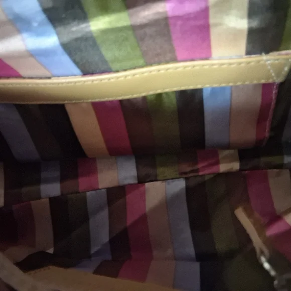 Tignanello Tan Leather Shoulder Bag With Crossbody Strap - Picture 4 of 13